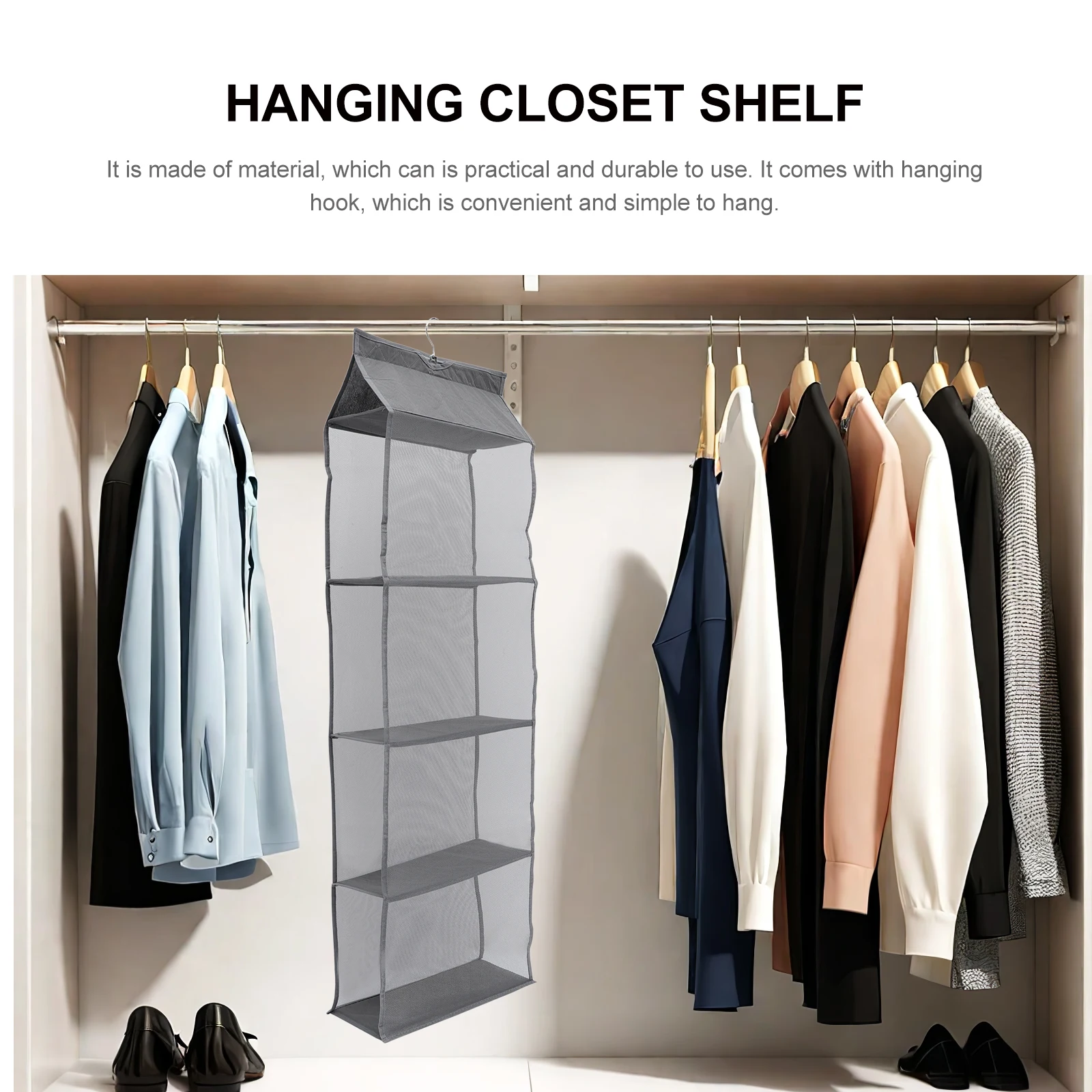 

Large Capacity Hanging Closet Organizer Dustproof Nonwoven Storage Bag For Bedroom Wardrobe Folding Pouch Creative