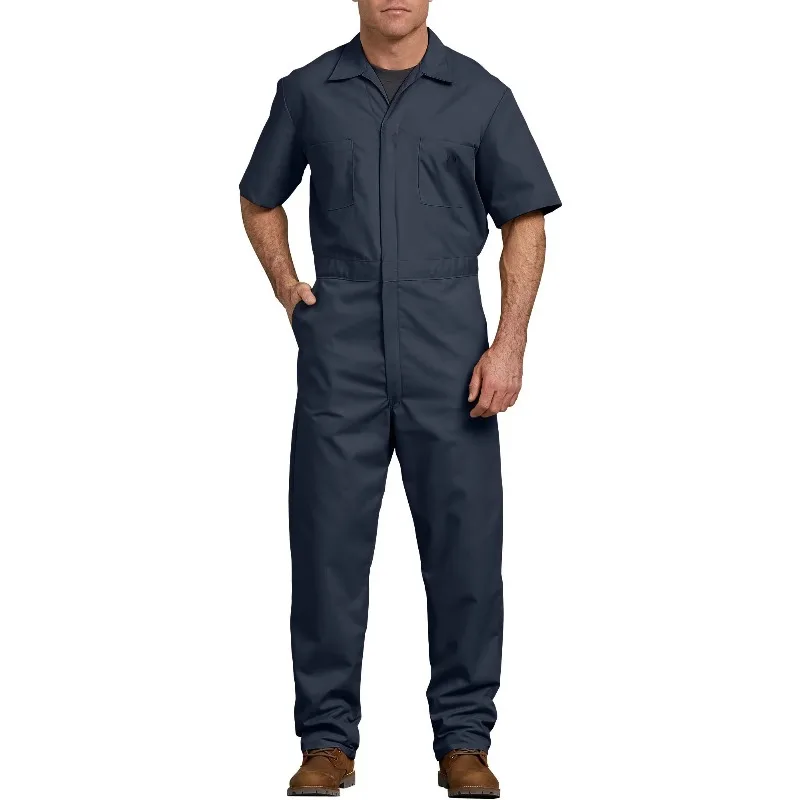 

Summer Navy adult overalls are safe and comfortable in hot weather
