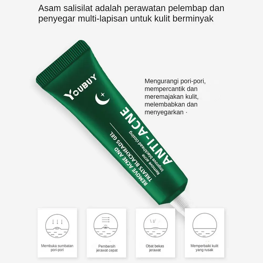 Salicylic Acid Acne Removal Cream Daily And Night Repair Gel Refining Anti-acne Cream Remove Blackhead Shrink Pores