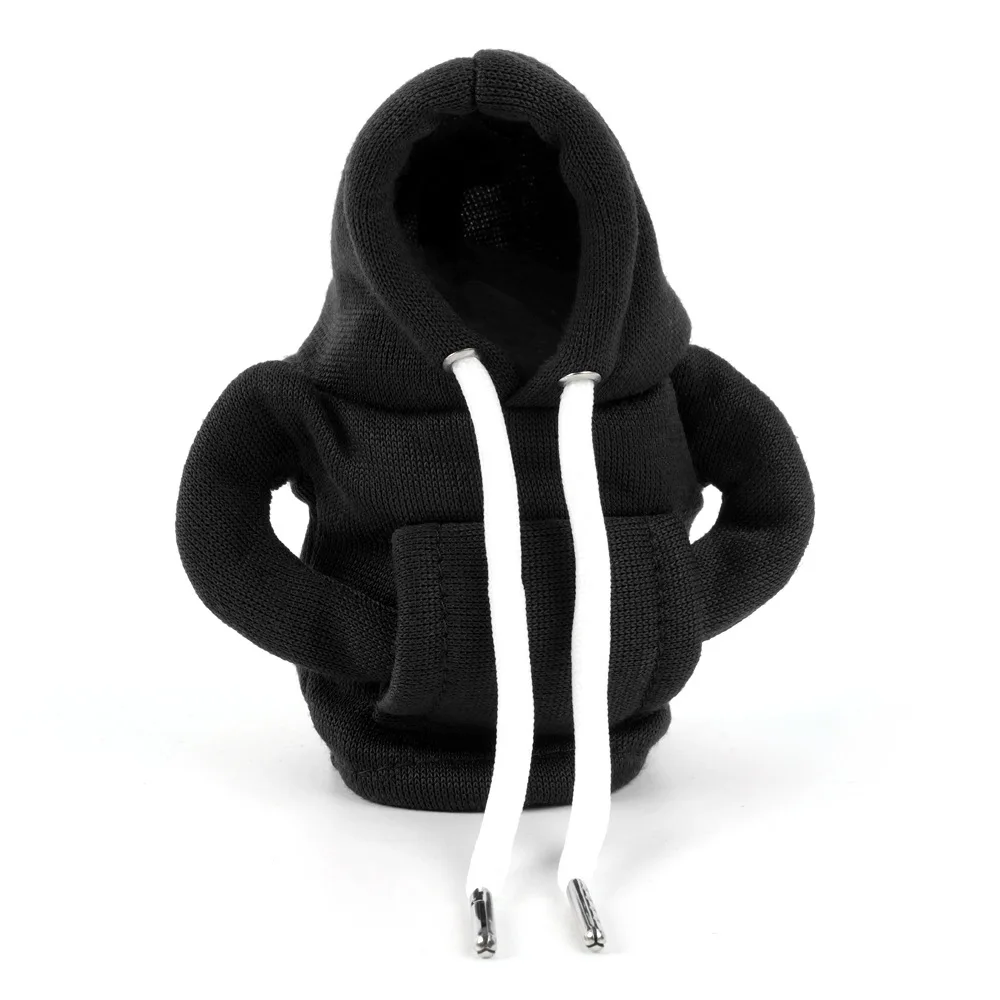 Creative Gear Stick Hoodie Cover, Shift Lever Knob Costume, Fun Car Interior Accessory for Decoration & Protection