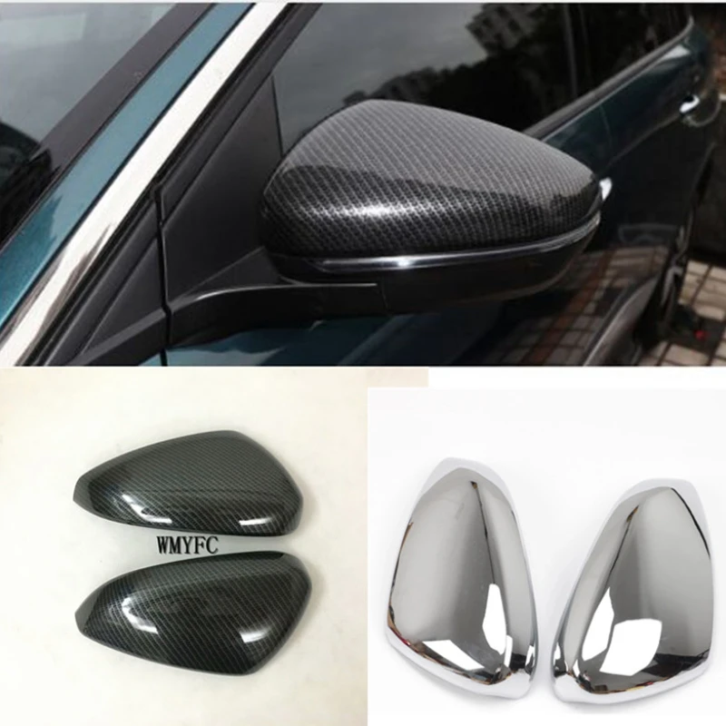 For Peugeot 3008 GT 5008 GT Accessories Car Rearview mirrors Trim cover ABS Chrome Exterior decoration 2017 2018 2019 2020 2021