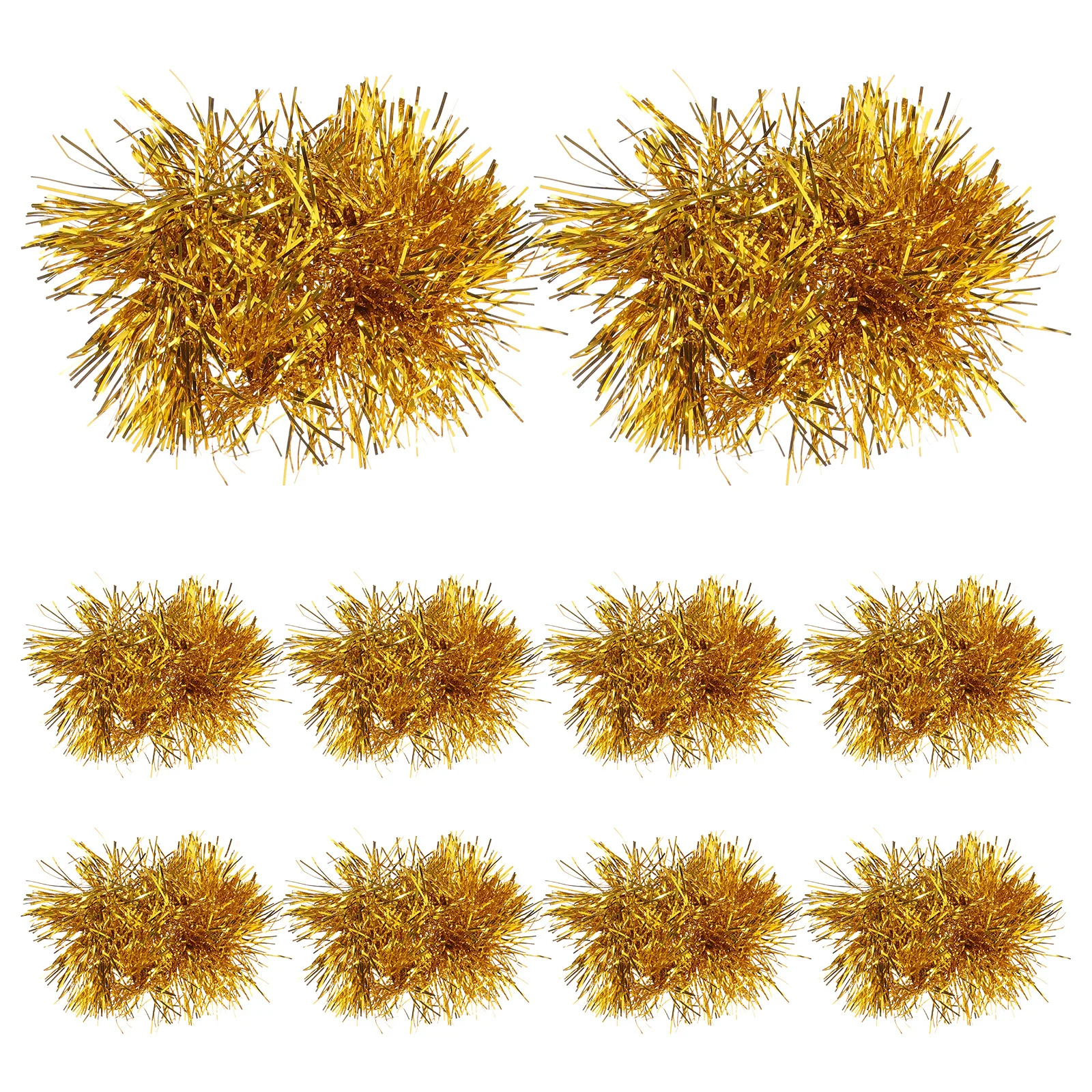 

10pcs Cheerleader Wristband Pom Poms Lightweight Durable Sports Party Dance Cheering Props Bright Colors Reusable Gold Compact