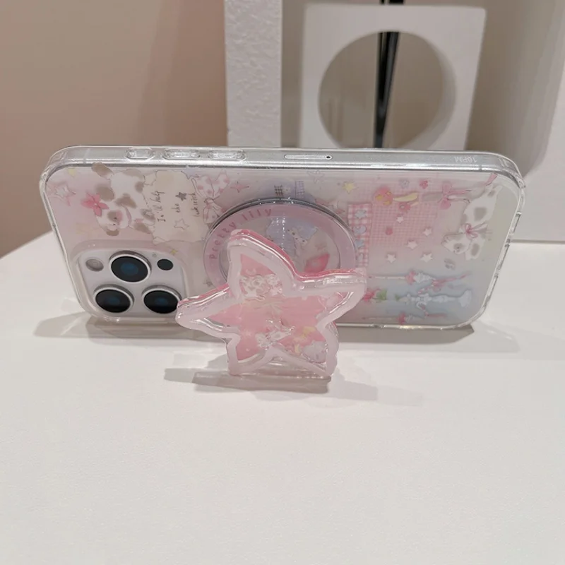 Support de téléphone magnétique étoile de mer secouant, support GripTok, adapté aux accessoires Magsafe iPhone 15 16 17