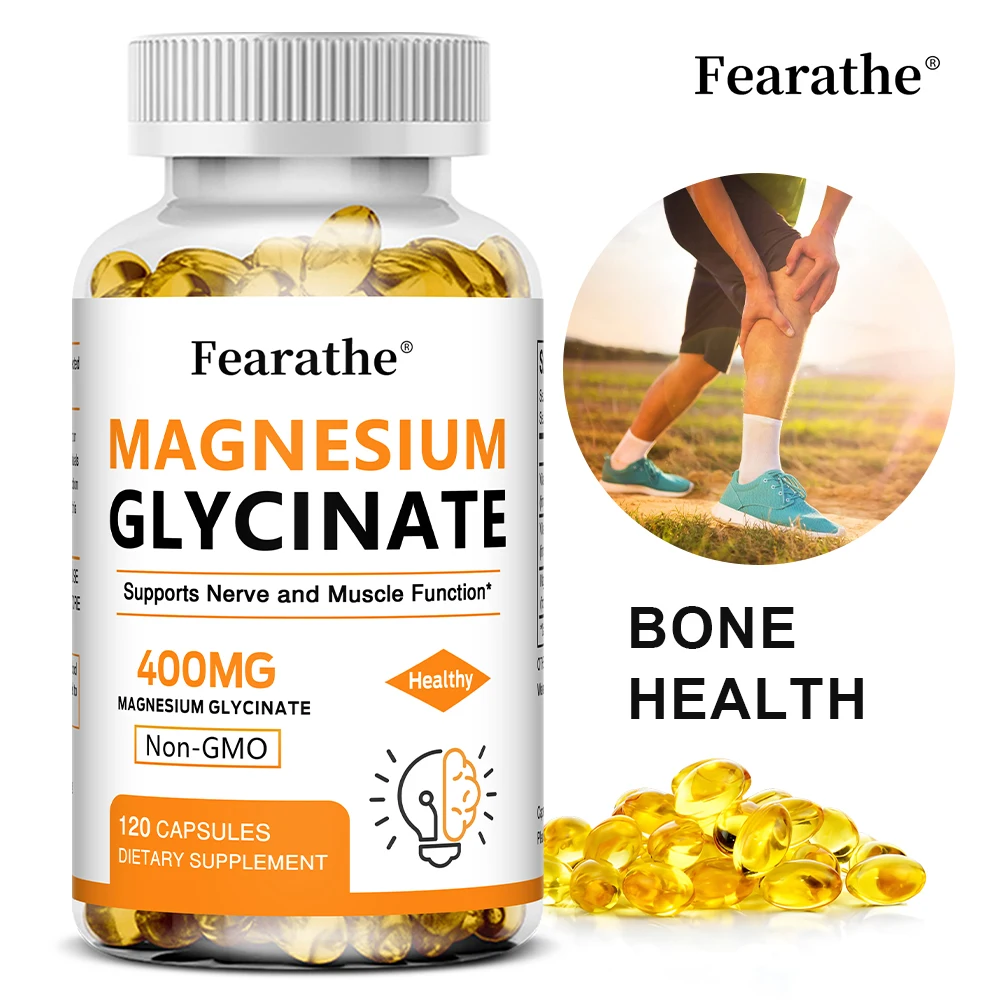 

Magnesium + Vitamin D & B6 Capsules Multi Mineral Vitamin Supplement for Sleep Bone Nerve Heart & Immune System Wellness