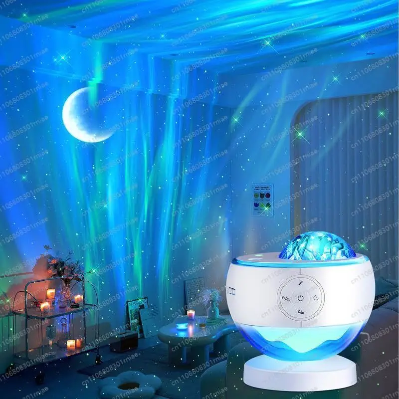 Northern Lights Projector Galaxy Projector For Bedroom Speakers Aurora Equipment Projector, Remote Timer Star Equipment