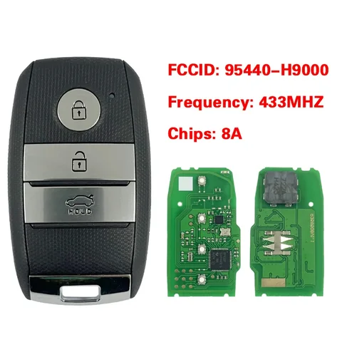 Код Детали CN051149 95440-H9000 для KIA Rio 2017 2018, умный ключ дистанционного управления 433 МГц, чип 8A H без ключа Go