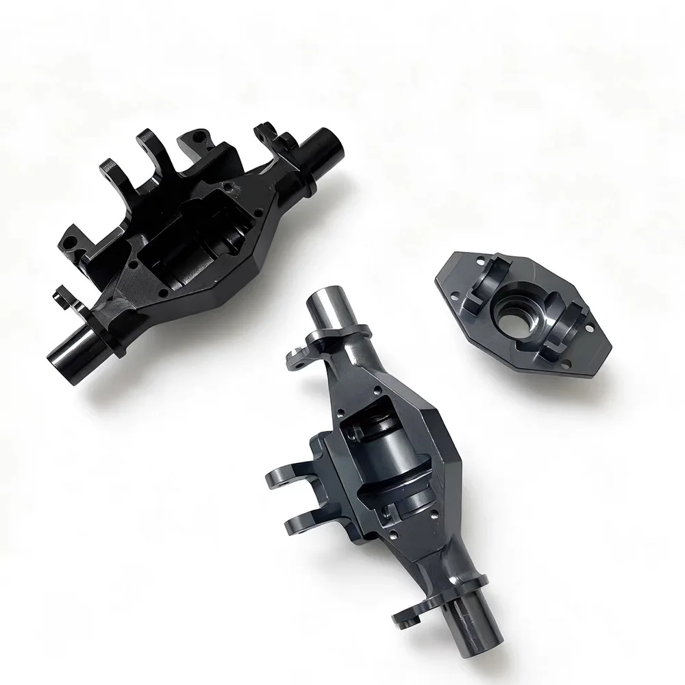 อะไหล่ อุปกรณ์เสริม อัพเกรดเพลาหน้าและหลังโลหะ สำหรับรถ FMS 1/24 FCX24M RANGE ROVER Camel Trophy First-Gen Discovery Defender 110