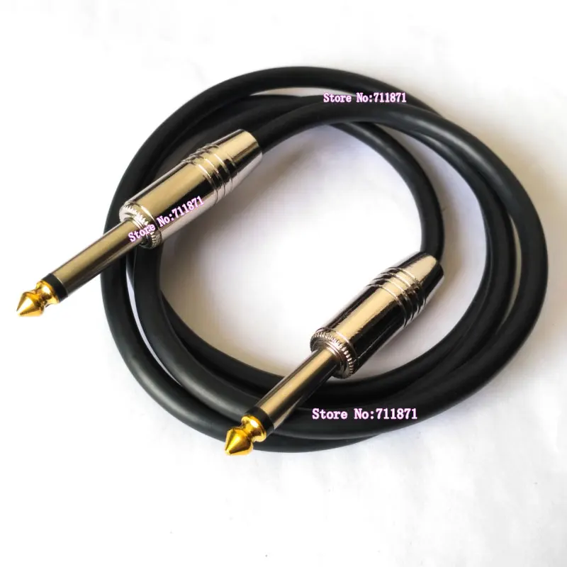 ذكر إلى ذكر كابل خط الصوت ، أحادية TS 6.35 ، سلك سلك الصوت ، 100 سنتيمتر