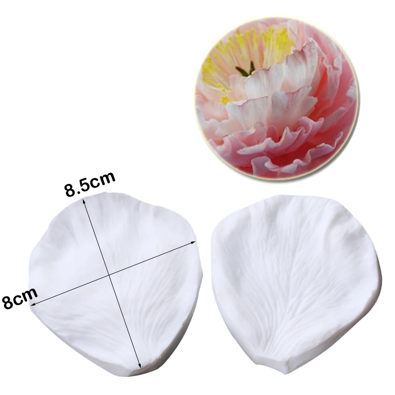 Large Carnation Veiners Silicone Molds Fondant Sugarcraft Gumpaste Clay Water Paper Cake Decorating Tools CS259