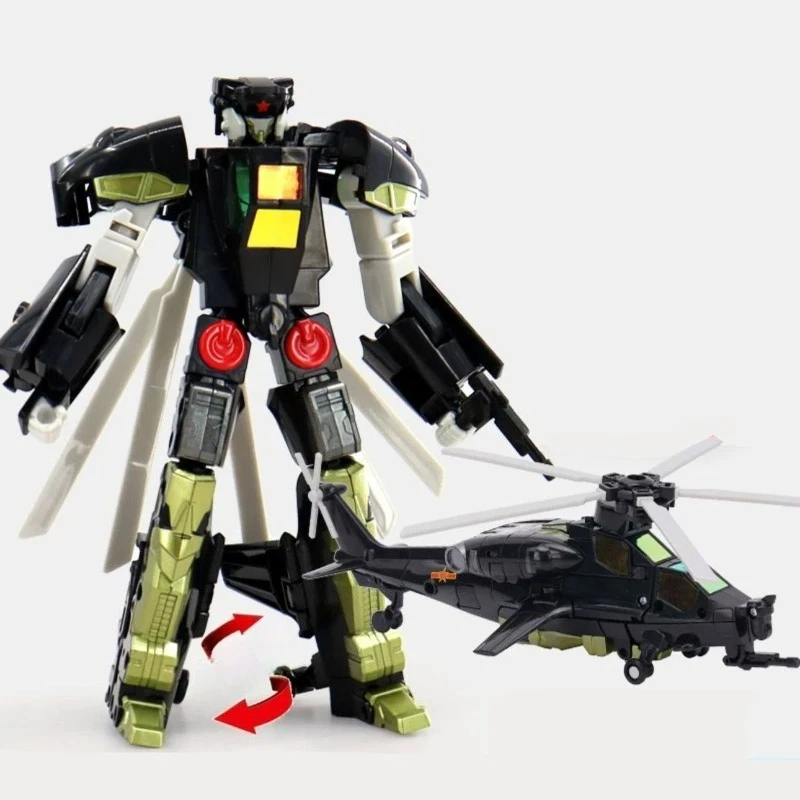 9 ''/avião militar deformação robô brinquedo conversível figura de ação modelo plástico robô brinquedos anime série filme crianças presente