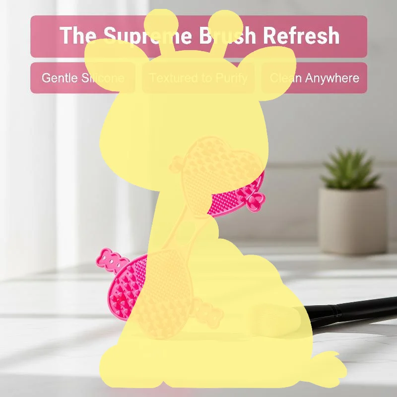 Heart Shape Double Sided Silicone Bath Scrubber Soft Exfoliating Shower Pad Daily Body Cleansing Tool