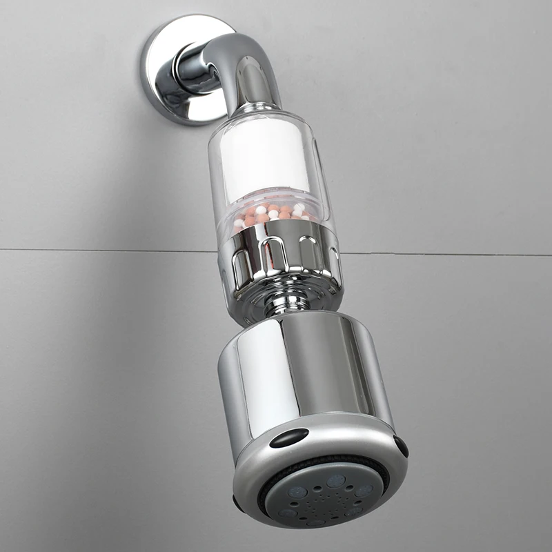 Ciencia High Output Shower Head Filter for Hard Water with Replaceable  Cartridges for Removing Chlorine and Fluoride