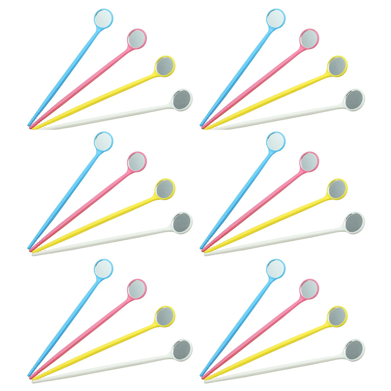 

100Pcs Visual Oral Mirrors Eco-Friendly Dental Tools Retract Tongue Cheeks Gain Better Teeth Visualization Household Use