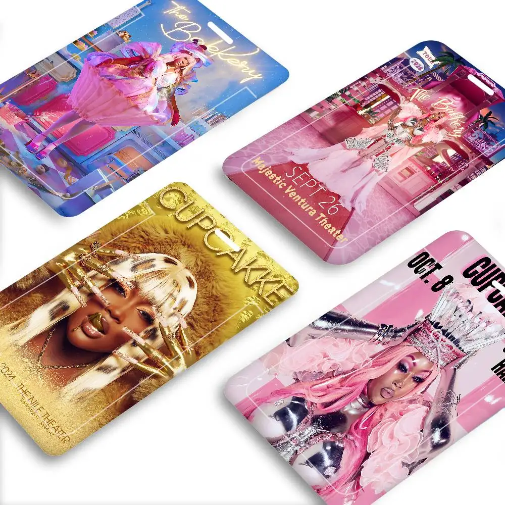 Rapper C-Cupcakke Dauntless ID Badge Card Holder Lanyard Kids Credit Card Case Neck Strap Door Card Holder Credentials Gift