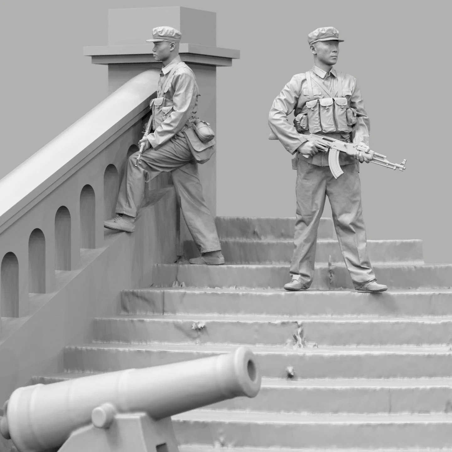 YM Modello Originale 1/35 Guerra del Vietnam Soldato Cinese Figurina In Resina CE35001