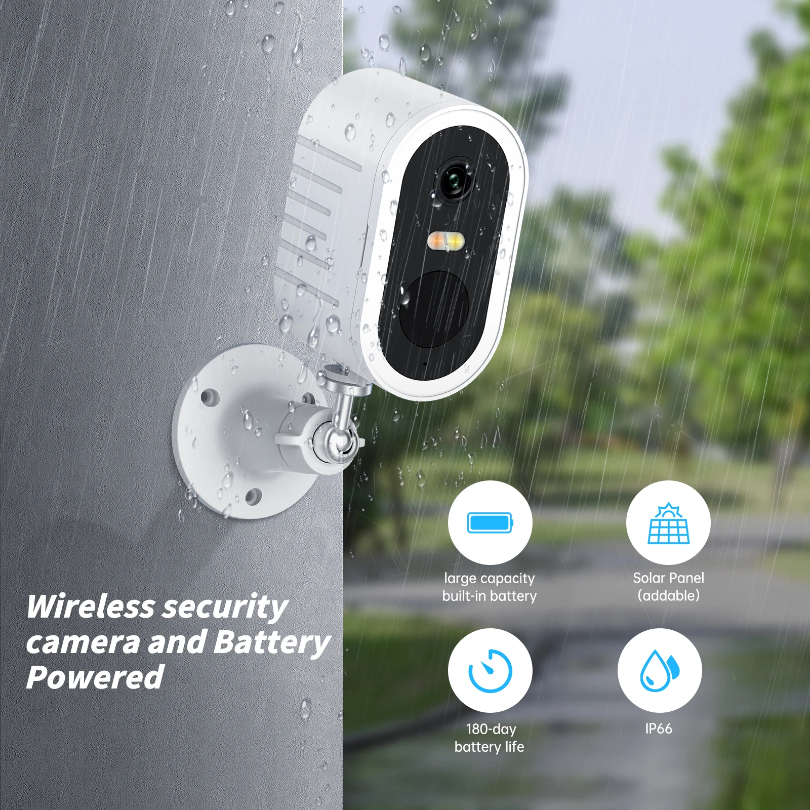 

2025WESECUU WIFI AI PIR Motion Detection Wireless Rechargeable Battery Cctv Camera Kit Wireless Nvr Kit WIFI Security Camera Sys