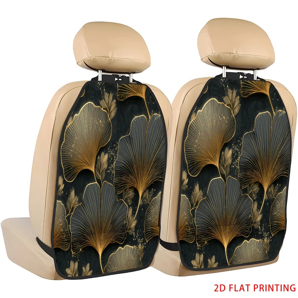 2D Plane Printing 2pcs Backseat Protector Seat Covers Individuation Decoration Animal Friends Pattern Applies To Various Models