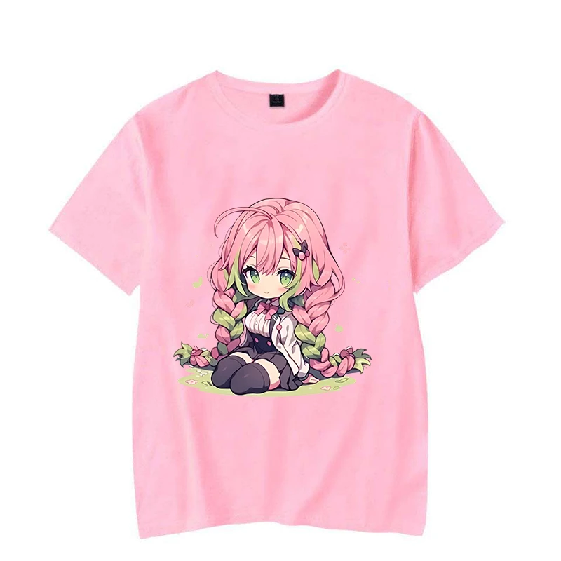 Hot Anime Graphic T Shirt Women\'s Fashion Y2k T-shirts Short Sleeve Shirts Cute Kanroji Mitsuri Summer T-shirts Plus Size Tops