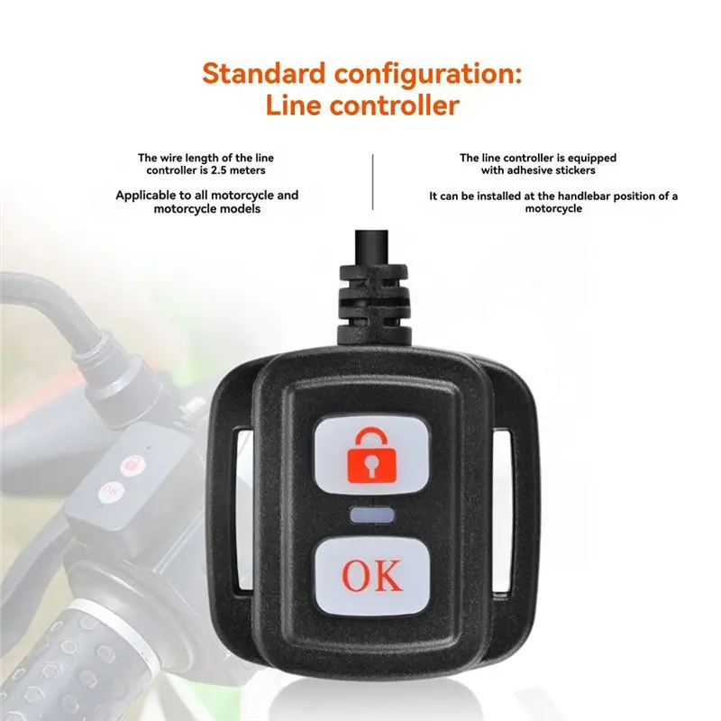 A96E-Motorcycle Driving Recorder Camera Dash Cam 2Inch IPS Screen 1080P+720P Dual AHD Bike Dashcam G-Sensor Parking Mode view 4