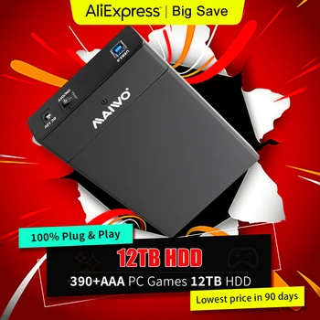 Playnite sistema portátil 12tb gaming hdd plug & play console de jogos 390 + aaa jogos para ps4/ps3/ps2/switch/wiiu/mame para wins pc