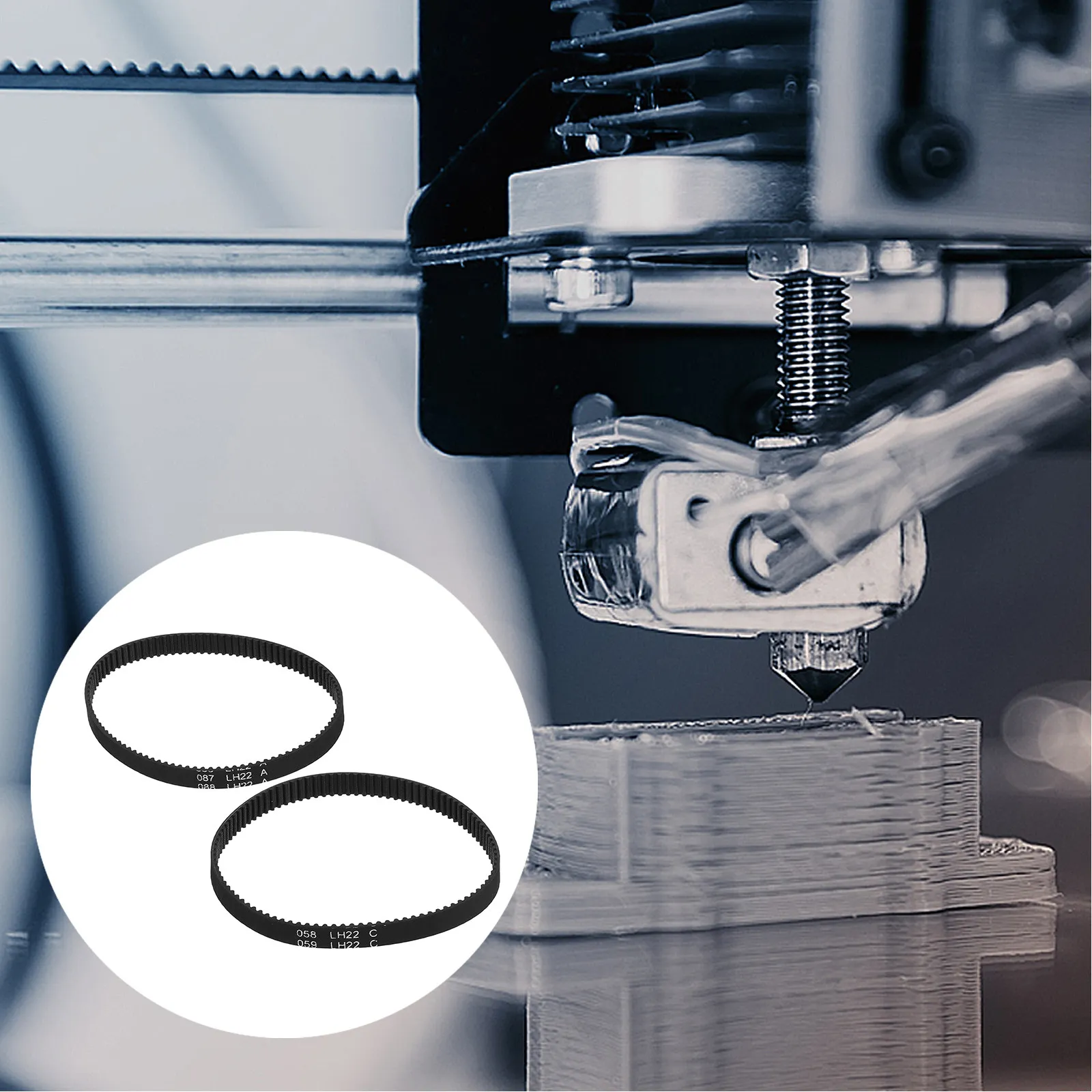 

2Pcs Gt2 6Mm Timing Belt Rubber Material 3D Printer Belt Replacement Kit Accurate Motion Control Compatible with Creality Ender