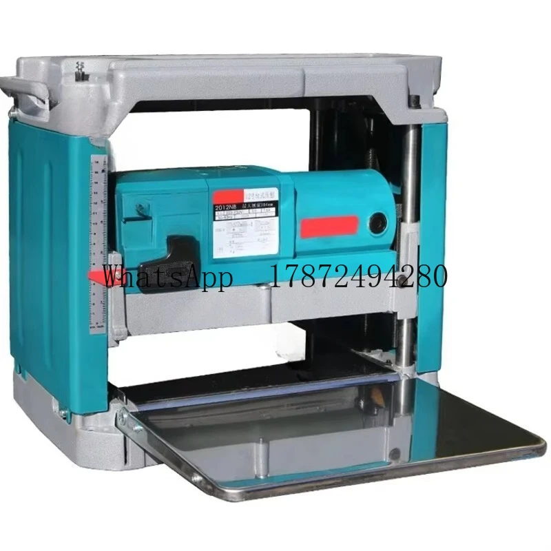 220-230V Multifunctional High Power Wood Thick Planer 12 Inch Electric Pressure Planer Portable Small Woodworking Desktop Planer