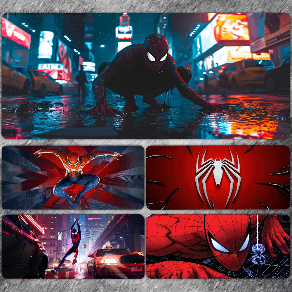 Spider Man Mousepad Desk Pad Gaming Accessories Prime Gaming XXL Keyboard Pad Stitched Pad