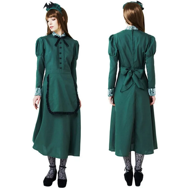 

loween Cosplay Costume Maid Dr Women's Traditional Ethnic Stage Performance Clothing Autumn 2024 New Arrival