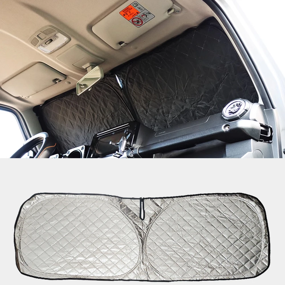 Front Windshield Sunshade Visors UV Block Cover Heat Shield for Suzuki Jimny 2019+ Aluminum Foil