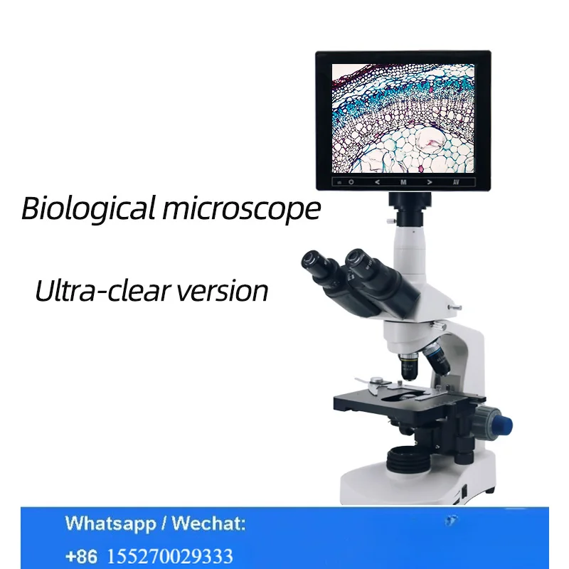 Adult Biological Microscope 40X-2000X for Laboratory Education Scientific Research Dark Field Light Field USB VGA