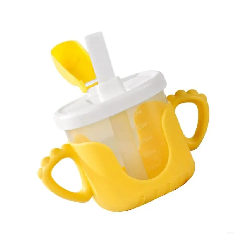 QX2D Upgrades Child Safe Drinking Cup Child Learning Cup Safe Milk Drinking Cup Reusable Kids Cup Suitable for Milk & Water