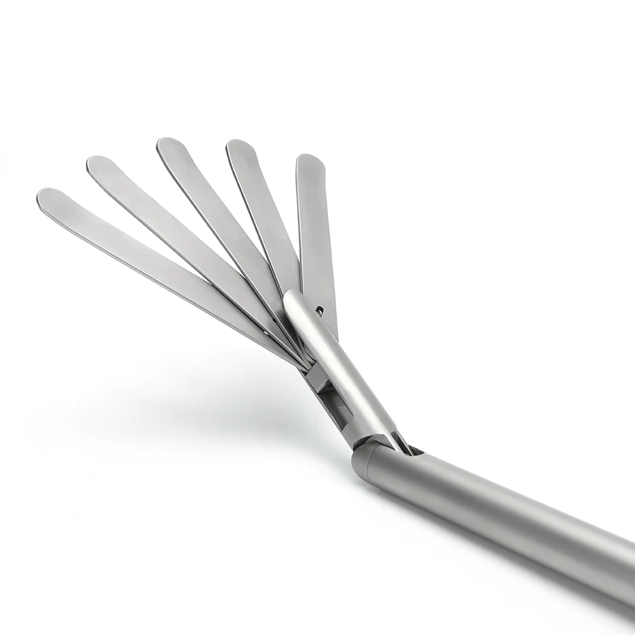Articulating Fan Retractor,5 Blade Prongs Fan Liver Retractors For Laparoscopy Surgery