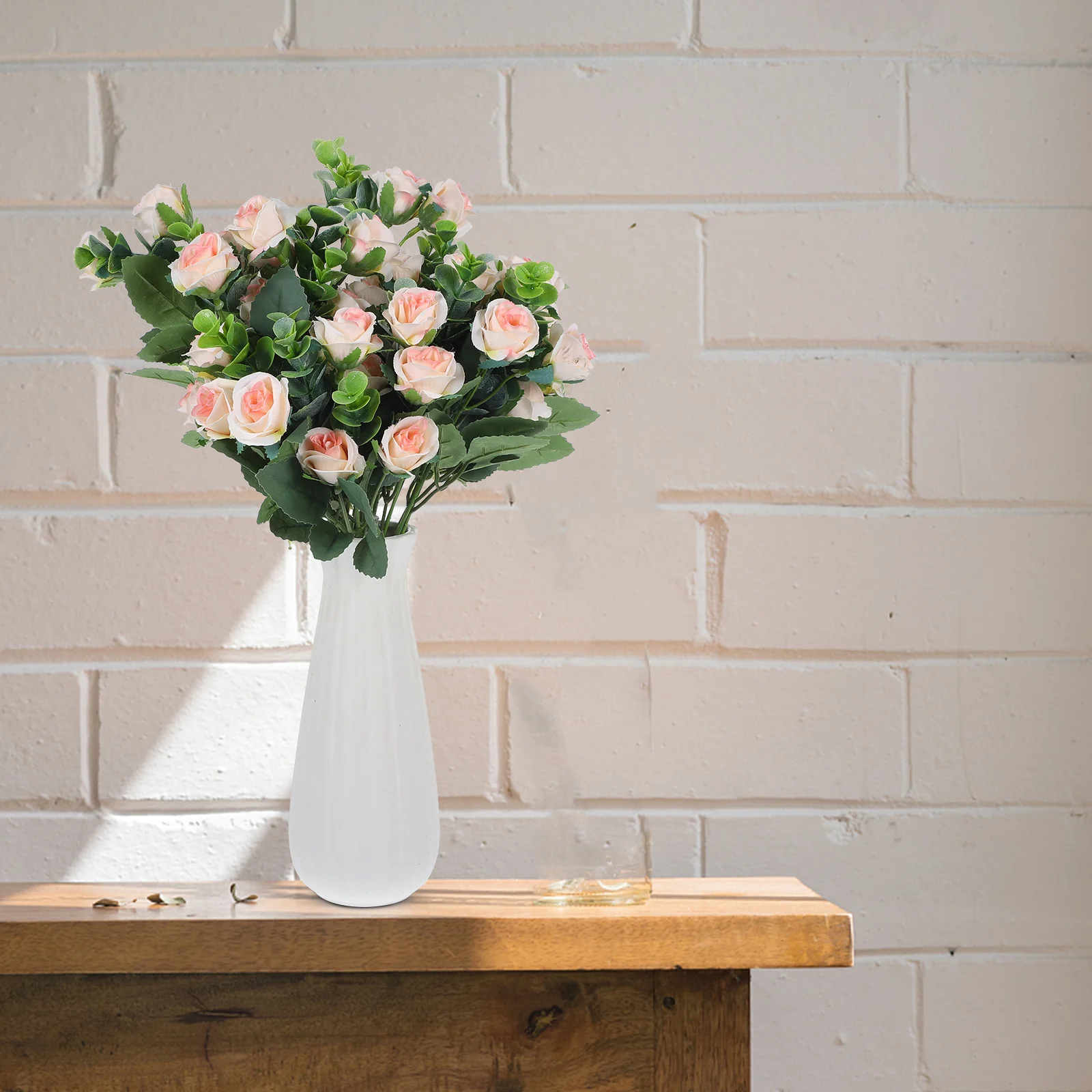 

5Pcs Artificial Rose Bouquet Simulation Flowers Fake Flower Decor Home Wedding Party Floral Plastic Rose Decoration