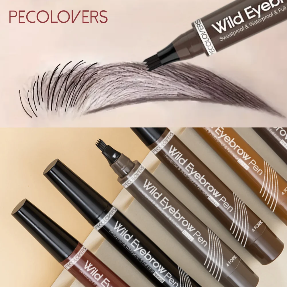 Crayon à sourcils à séchage rapide, imperméable, longue durée, Application de précision, riche en couleurs, usage quotidien, 1 pièce