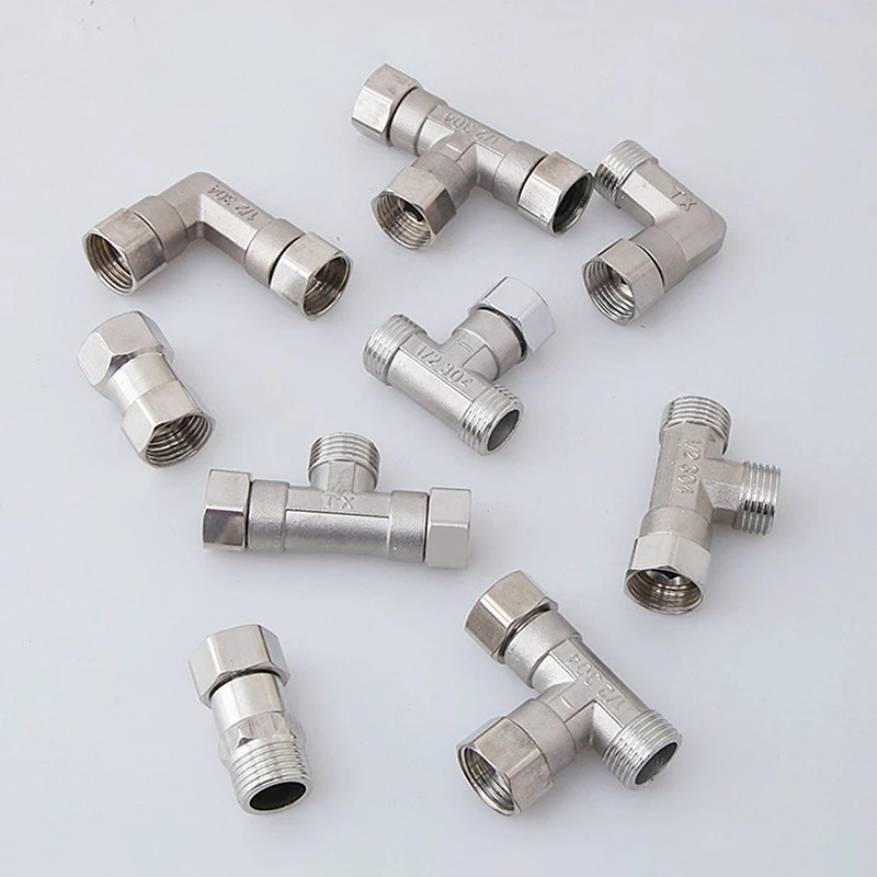 Male/Female Thread Stainless Steel T Adapter G1/ 2