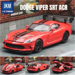 1/32 Dodge Viper SRT ACR Toy Car Model JKM Diecast Metal Racing Miniature Model Sound & Light Collection Gift For Children Kid