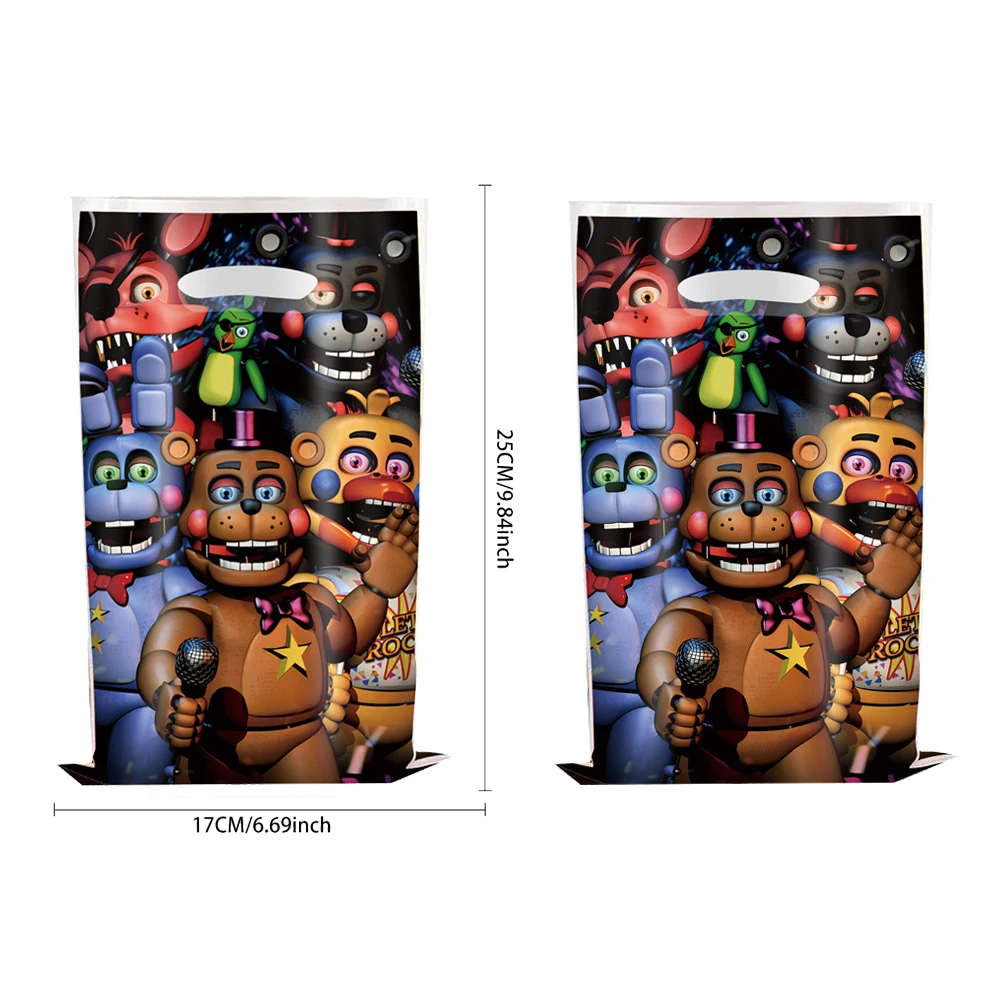 FIve Night At Freddys Gift Bags Party Birthday Decoration Plastic Gift Bags Candy Box Baby Shower Kids Favor Bag Party Supplies
