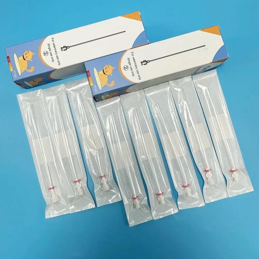 Cat Catheter with Stylet 3Fr End Hole 4Fr Side Holes Veterinary Urinary Cat Catheters Pet Care Room fast shipping