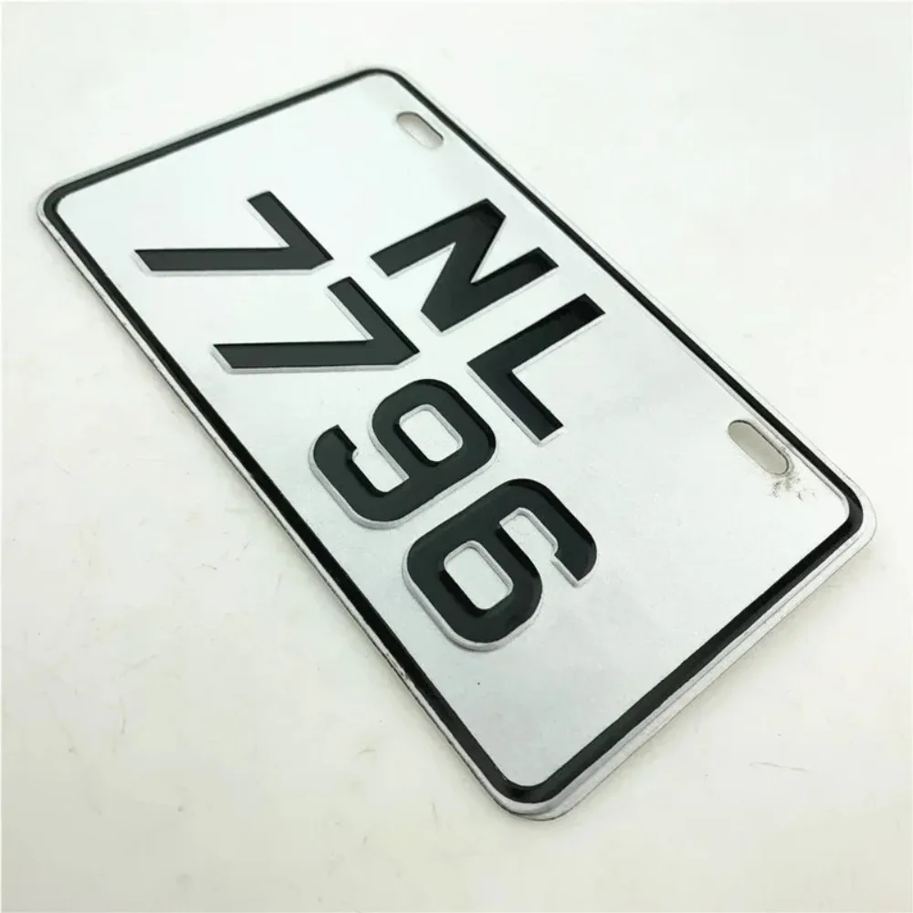 Decorative License Plate Motorcycle Remoulded Car Plate Cover License Plate Frame Stainless Steel Brand Trust City Name