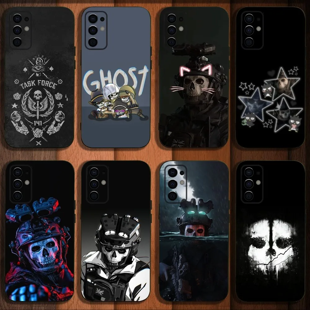 C-COD Call Of D-Duty Ghost Phone Case For Samsung S24,S21,S22,S23,S30,Ultra,S20,Plus,Fe,Lite,Note,10,9,5G Black Soft Cover