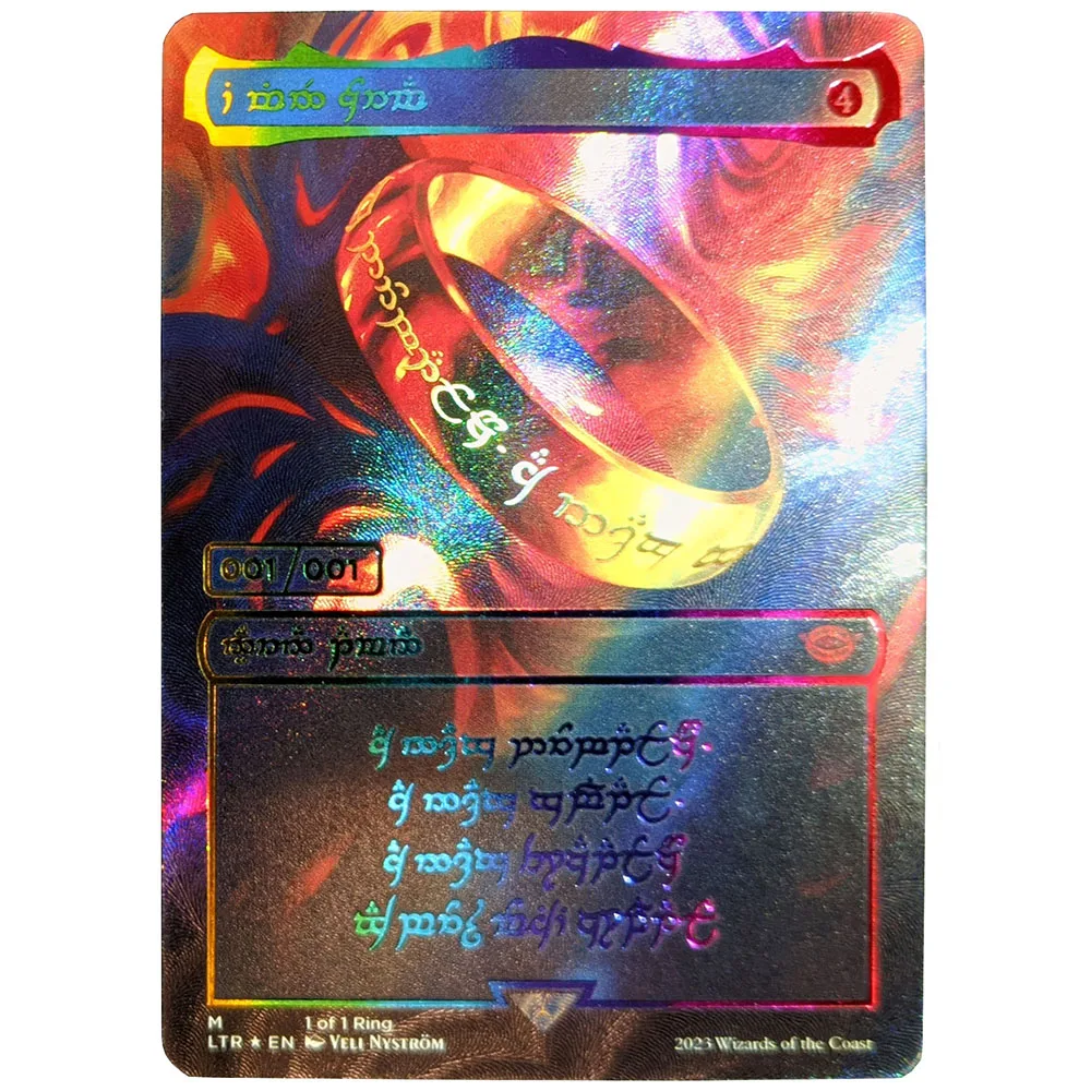 Anime Yu-Gi-Oh DIY ACG Boys Battle Game Toy Cards Collectible Cards Christmas Birthday Gifts The One Ring Orochi Kusanagi