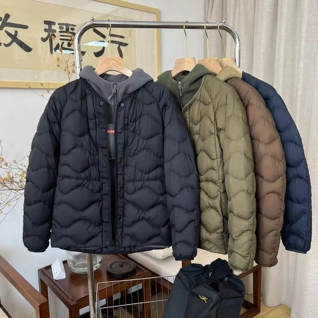 Men\'s And Women\'s Lightweight Duck Down Jacket Outdoor Trekking Climbing Camping Riding Cycle Sports Fitness Running Stormsuit
