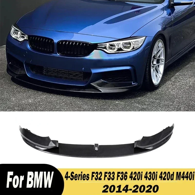 For BMW 4-Series F32 F33 F36 420i 430i 420d M440i 2014-2020 Car Front Bumper Spoiler Lip Lower Diffuser Splitter Body Kits