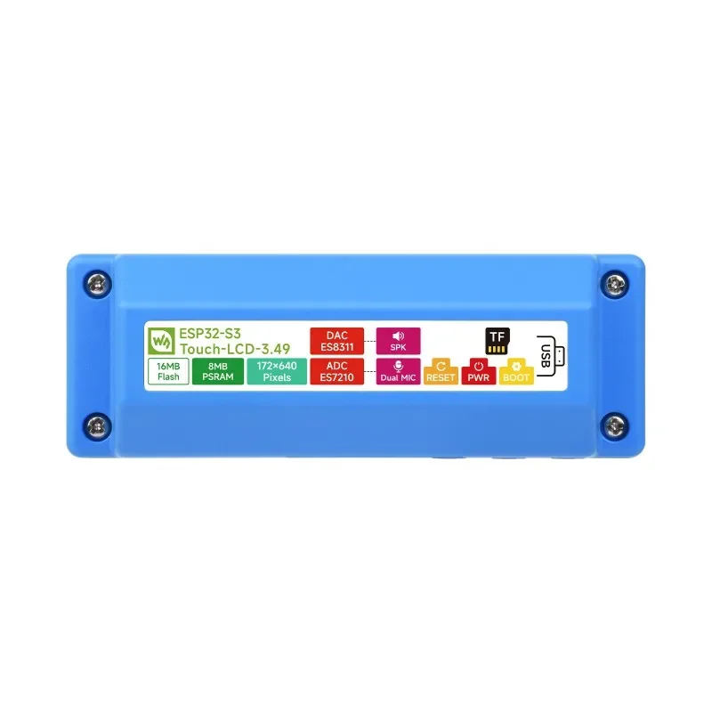 ESP32-S3 3.49" IPS Touch Development Board, 172×640 Display, ESP32-S3R8 Dual-Core, Wi-Fi/BLE 5 High-Performance IoT Module view 4