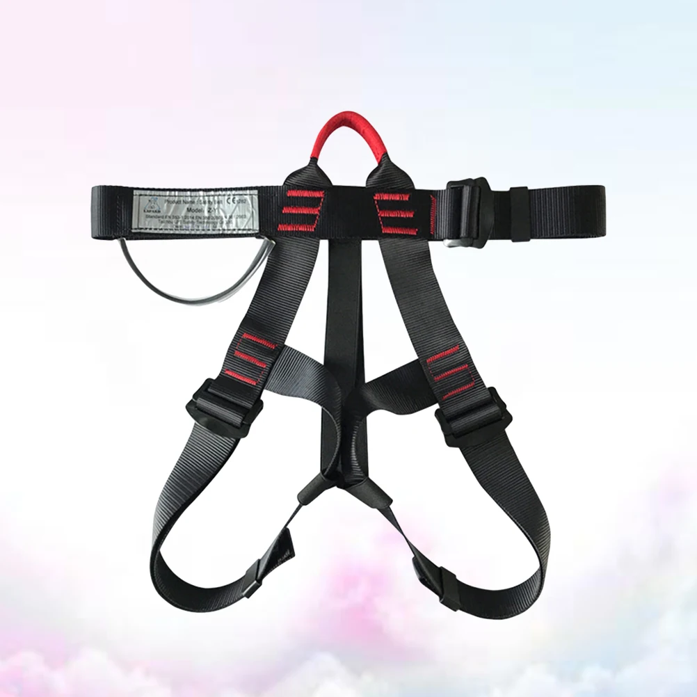 

Adjustable Climbing Safety Belt Half Body Harness For Outdoor Mountaineering High Load Bearing Durable Polyester Easy Operation