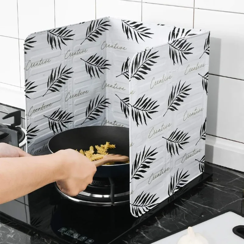 

Kitchen Anti Splatter Shield Oil Splash Guard Baffle Proof Plate Heat Resist Oil Splash Protection Screen