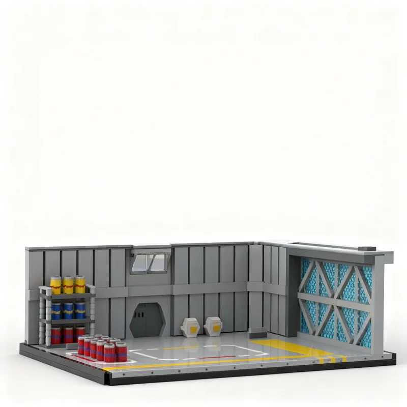 3006pcs MOC Space Explorer Starship D Shuttlebay Part Galaxy SciFi Model Building Blocks Module Diorama Figure Ship DIY Toy Gift