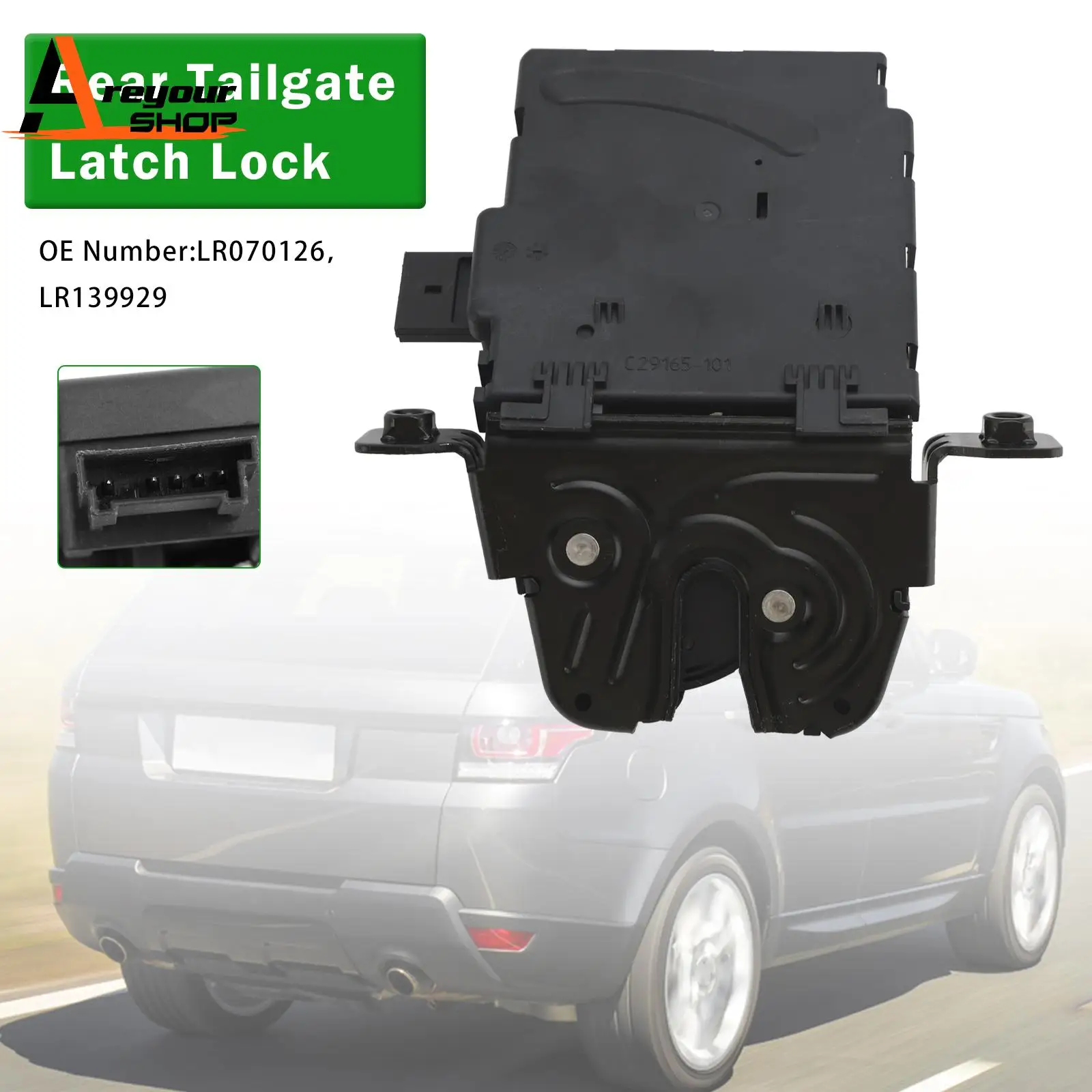 

Areyourshop Rear Tailgate Latch Lock LR070126 for Range Rover Sport L494 Evoque L551
