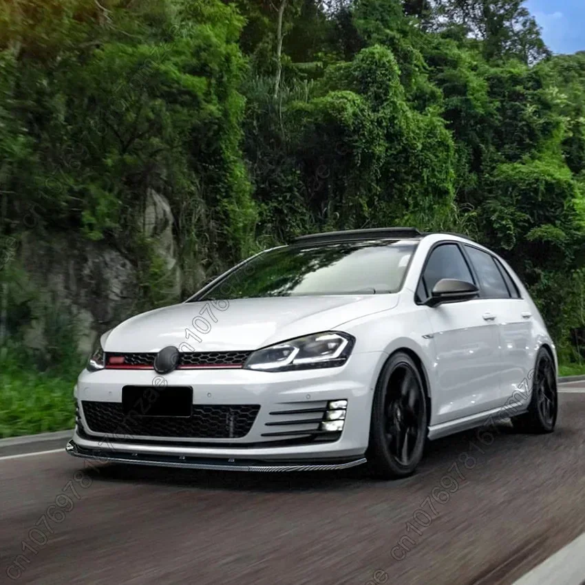For Volkswagen Golf 7 MK7 GTI GTD R Rline 2013-2016 Front Bumper Splitter Lip Spoiler Diffuser Tuning Body Kits Gloss Black ABS