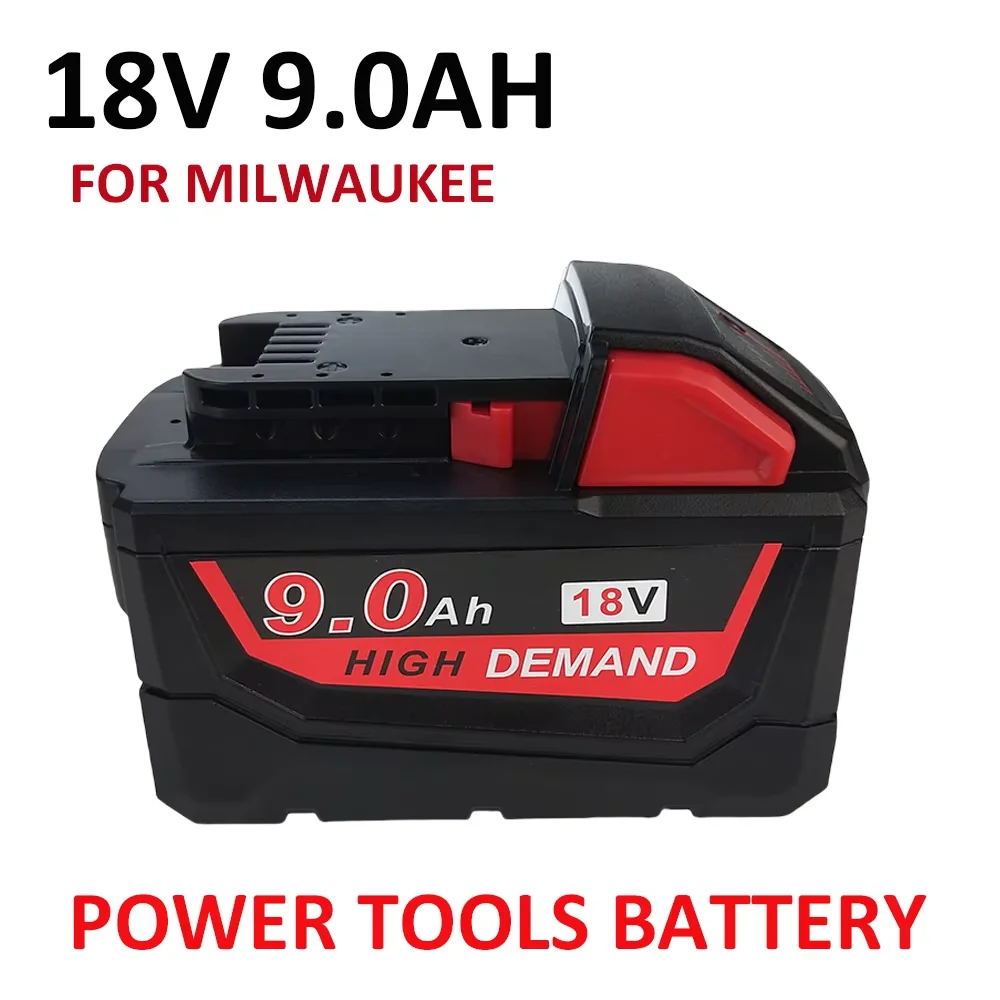 

High-capacity 18V 9Ah Lithium Replacement Battery Applicable to For Milwaukee M18 48-11-1860 48-11-1850 48-11-1840 Tool Battery